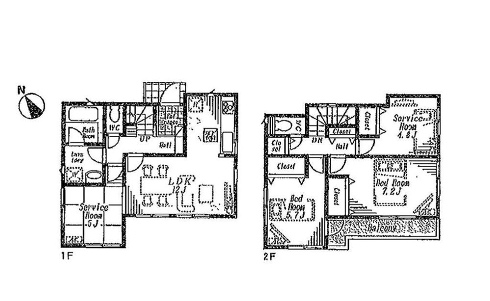 Floor plan. (4 Building), Price 37,800,000 yen, 3LDK+S, Land area 100.95 sq m , Building area 84.23 sq m