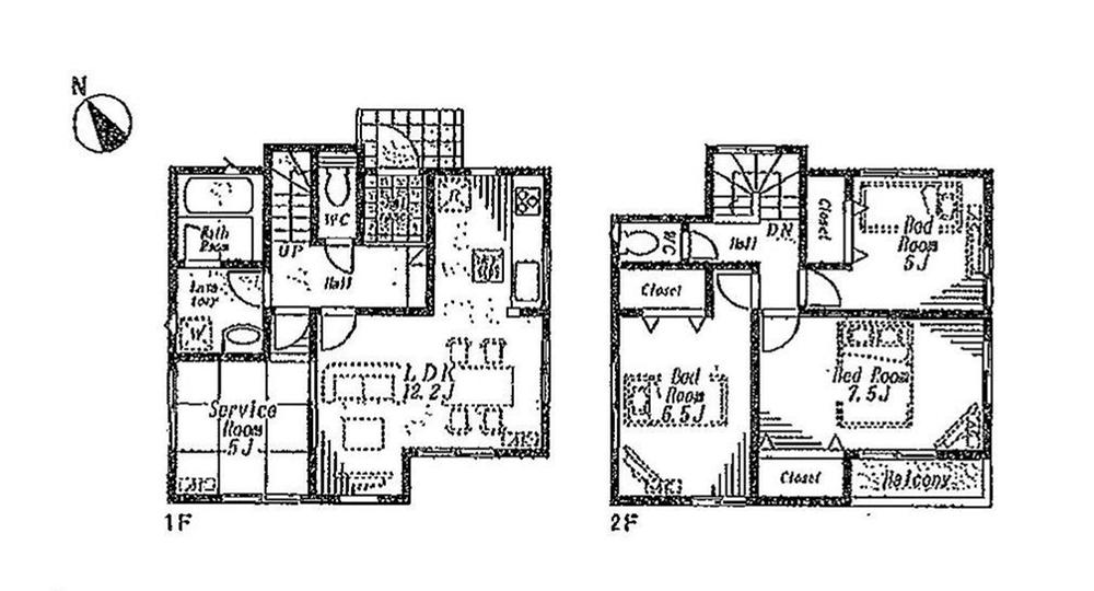 Floor plan. (5 Building), Price 36,800,000 yen, 3LDK+S, Land area 100.81 sq m , Building area 85.86 sq m