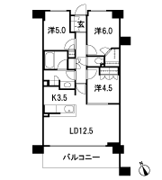 Floor: 3LDK + WIC, the occupied area: 69.86 sq m