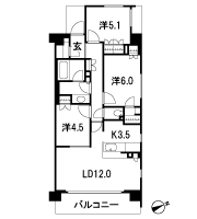 Floor: 3LDK + WIC + SIC, the occupied area: 72.68 sq m