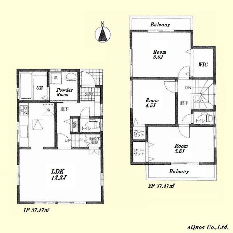 Floor plan. 35,800,000 yen, 3LDK, Land area 79.57 sq m , Building area 74.94 sq m