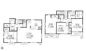 Floor plan. 57,800,000 yen, 4LDK, Land area 93.48 sq m , Building area 93.15 sq m