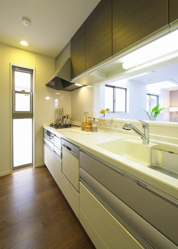 Building plan example (introspection photo). Kitchen with dishwasher