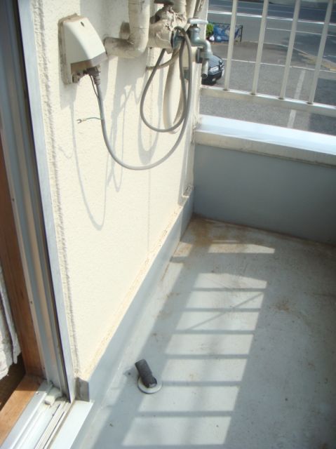 Balcony. Sunny veranda.