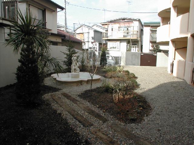 Garden. Courtyard of quiet space