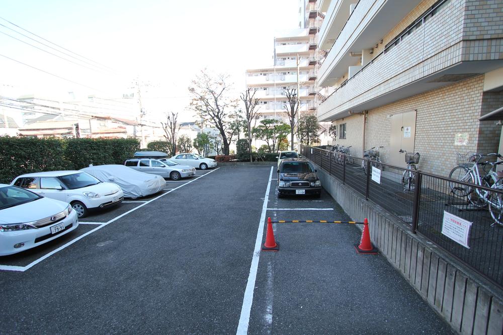 Parking lot. Common areas