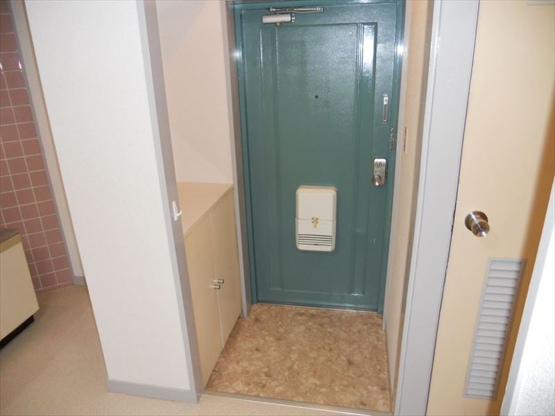 Entrance. Entrance space with a shoe box storage