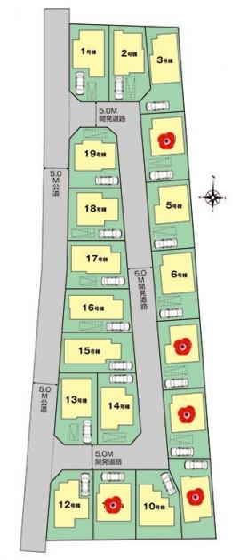 The entire compartment Figure. All 19 buildings large development houses built for sale of.