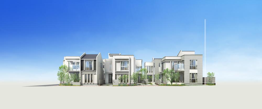 Rendering (appearance). J Urban Kichijojikita Rendering (2) / Listings building. It will be No.2No.3No.5.No.6 from left.