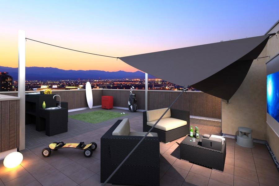 Rendering (appearance). Rooftop Rendering CG