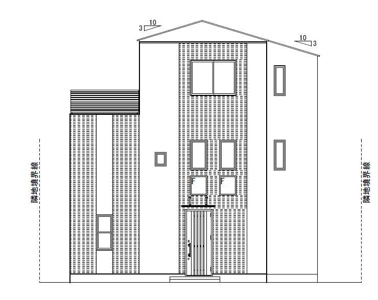 Rendering (appearance). Elevational view from the north Still color select mid-December in time ~ It can accommodate up to around the late.