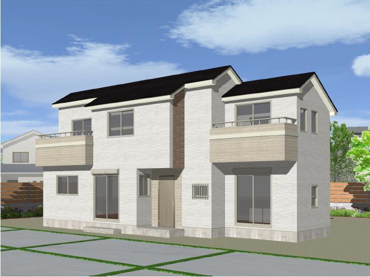 Rendering (appearance). Seller example of construction of the same type