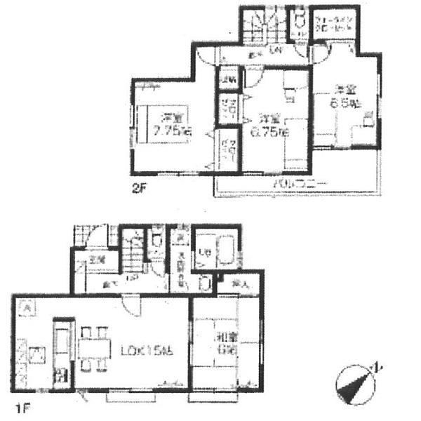 Floor plan. 23.8 million yen, 4LDK, Land area 191.19 sq m , Building area 99.36 sq m