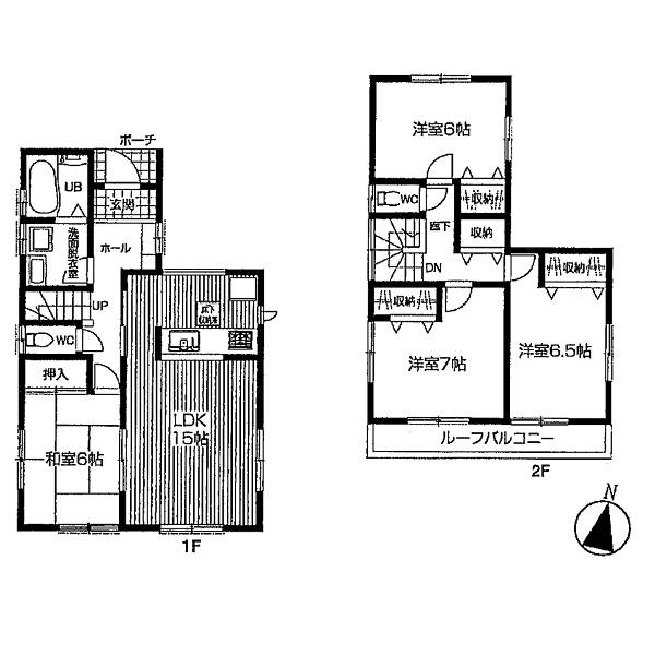 Floor plan. 29,800,000 yen, 4LDK, Land area 123 sq m , Building area 98.95 sq m