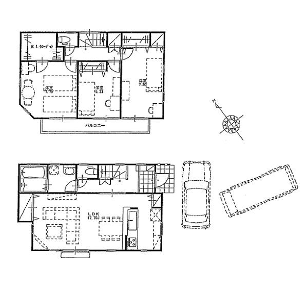 Floor plan. 24,800,000 yen, 3LDK, Land area 130.27 sq m , Building area 96.25 sq m