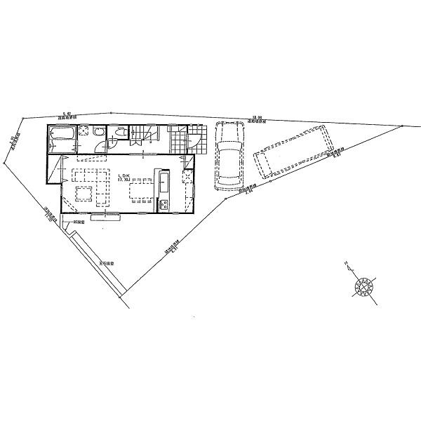 Compartment figure. 24,800,000 yen, 3LDK, Land area 130.27 sq m , Building area 96.25 sq m
