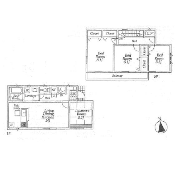 Floor plan. 23.5 million yen, 4LDK, Land area 184.6 sq m , Building area 91.52 sq m