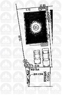 Compartment figure. Land price 36,800,000 yen, Land area 110 sq m