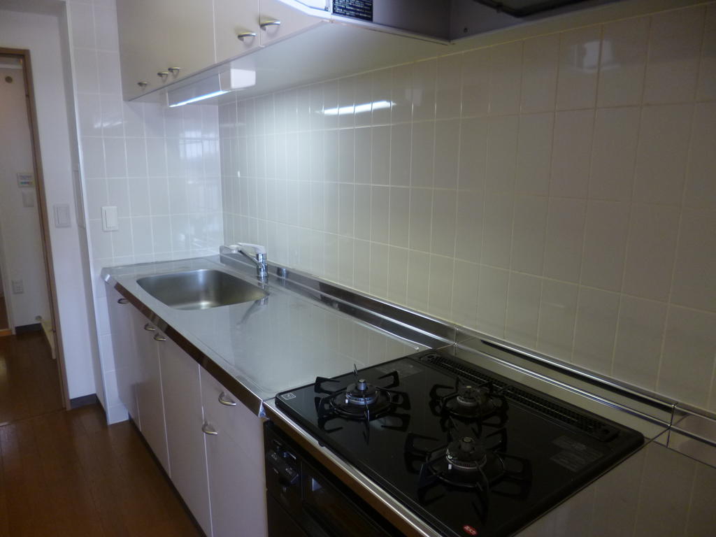 Kitchen. System kitchen - with stove