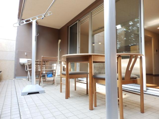 Other common areas. Spacious terrace with a slop sink the desk definitive than two legs