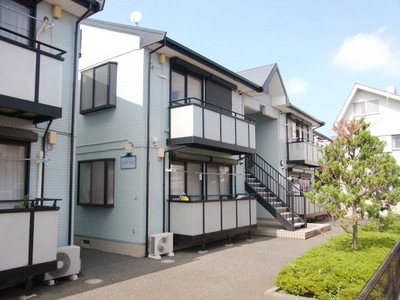 Building appearance. Sunny