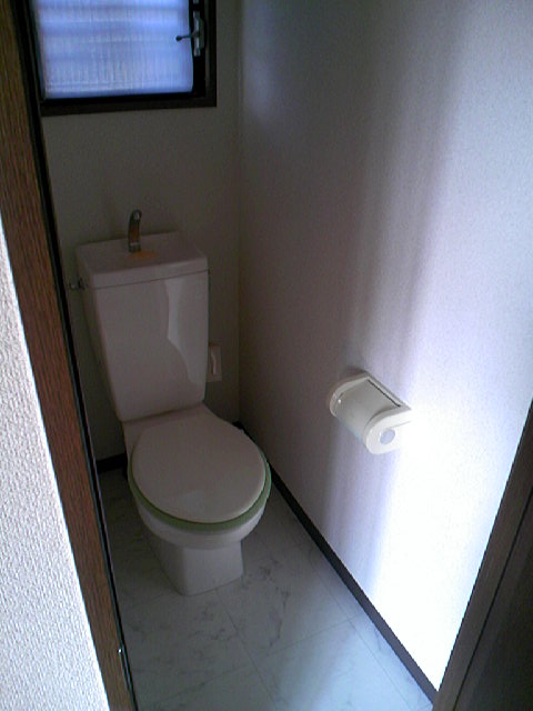 Toilet. With window Bus toilet by