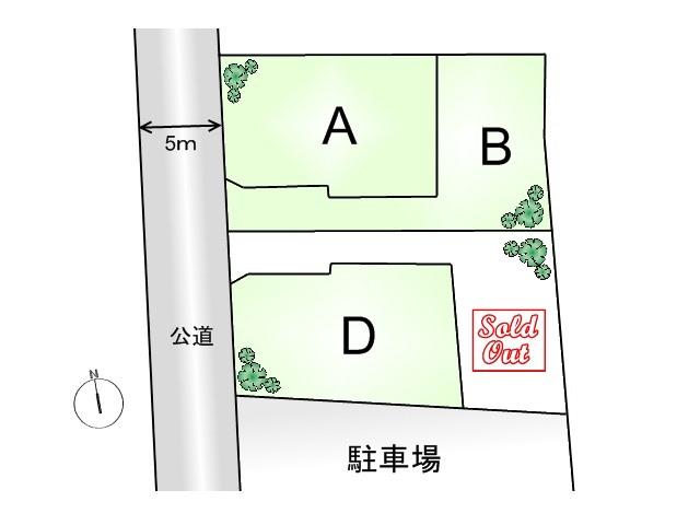 The entire compartment Figure. Nishitokyo Shibakubo cho 4-chome compartment view