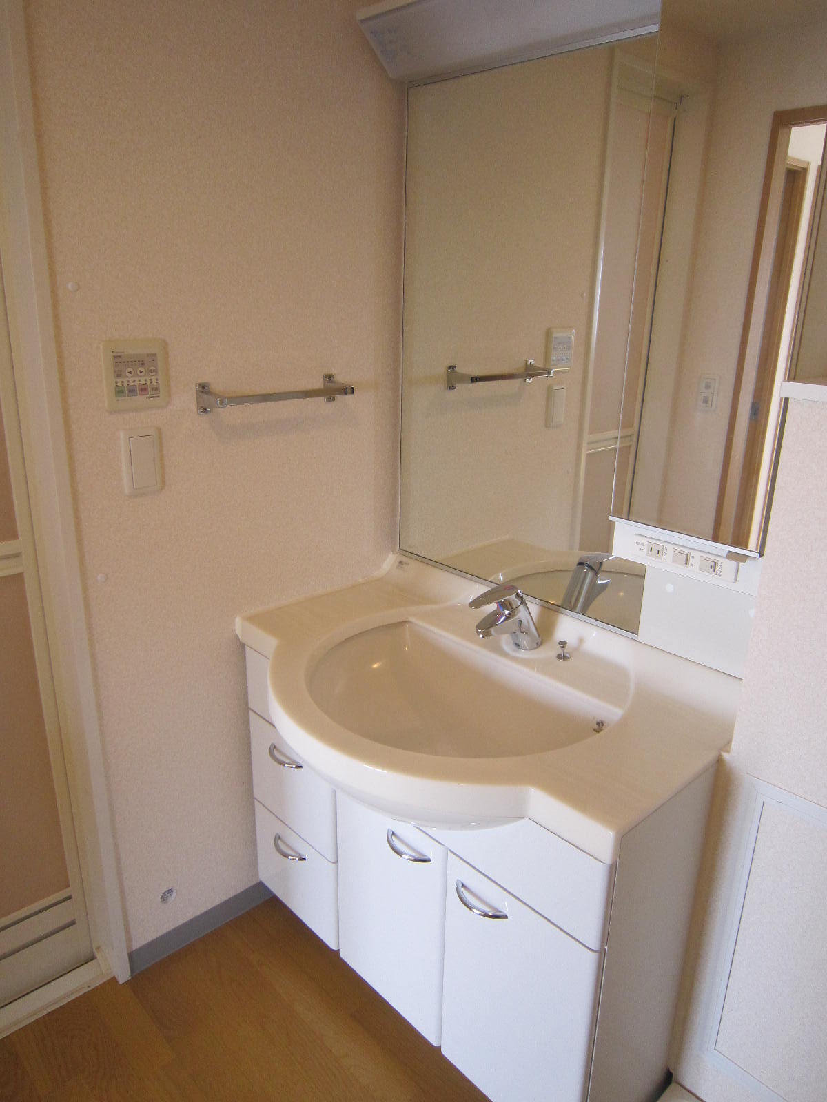 Washroom. Separate vanity (hot water comes out)