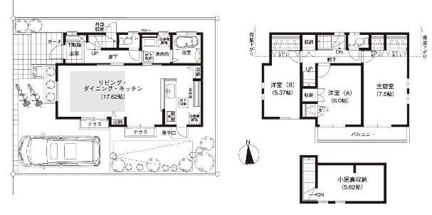 Floor plan. (24 Building), Price 47,410,000 yen, 3LDK, Land area 112.09 sq m , Building area 89.64 sq m