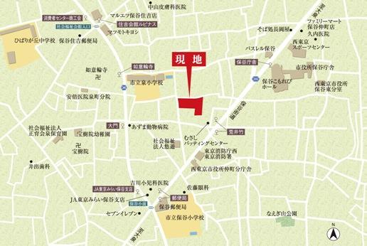 Local guide map. Local peripheral enlarged view