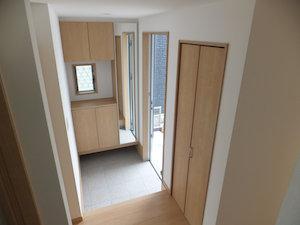 Entrance. Entrance and cupboard