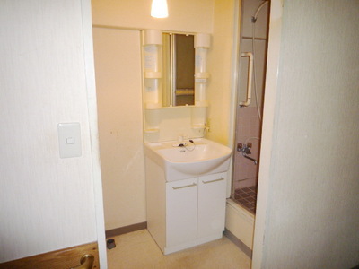 Washroom. Independent wash basin