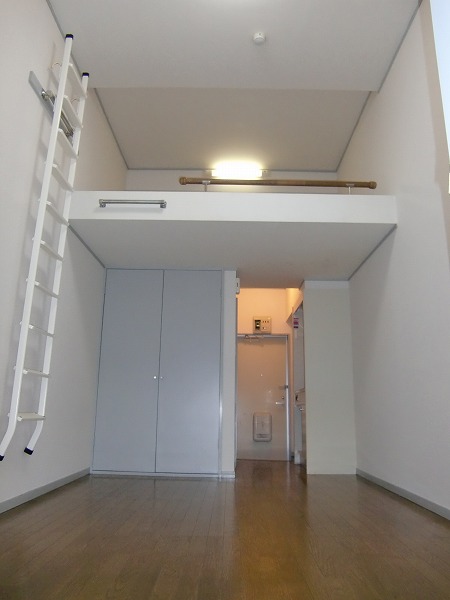 Living and room. Lofted 1K! Also high open ceiling! 