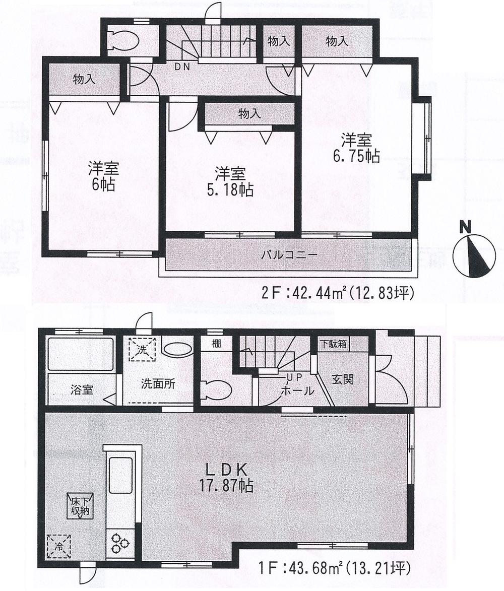 Floor plan. 31,800,000 yen, 3LDK, Land area 94.2 sq m , Building area 86.12 sq m floor plan