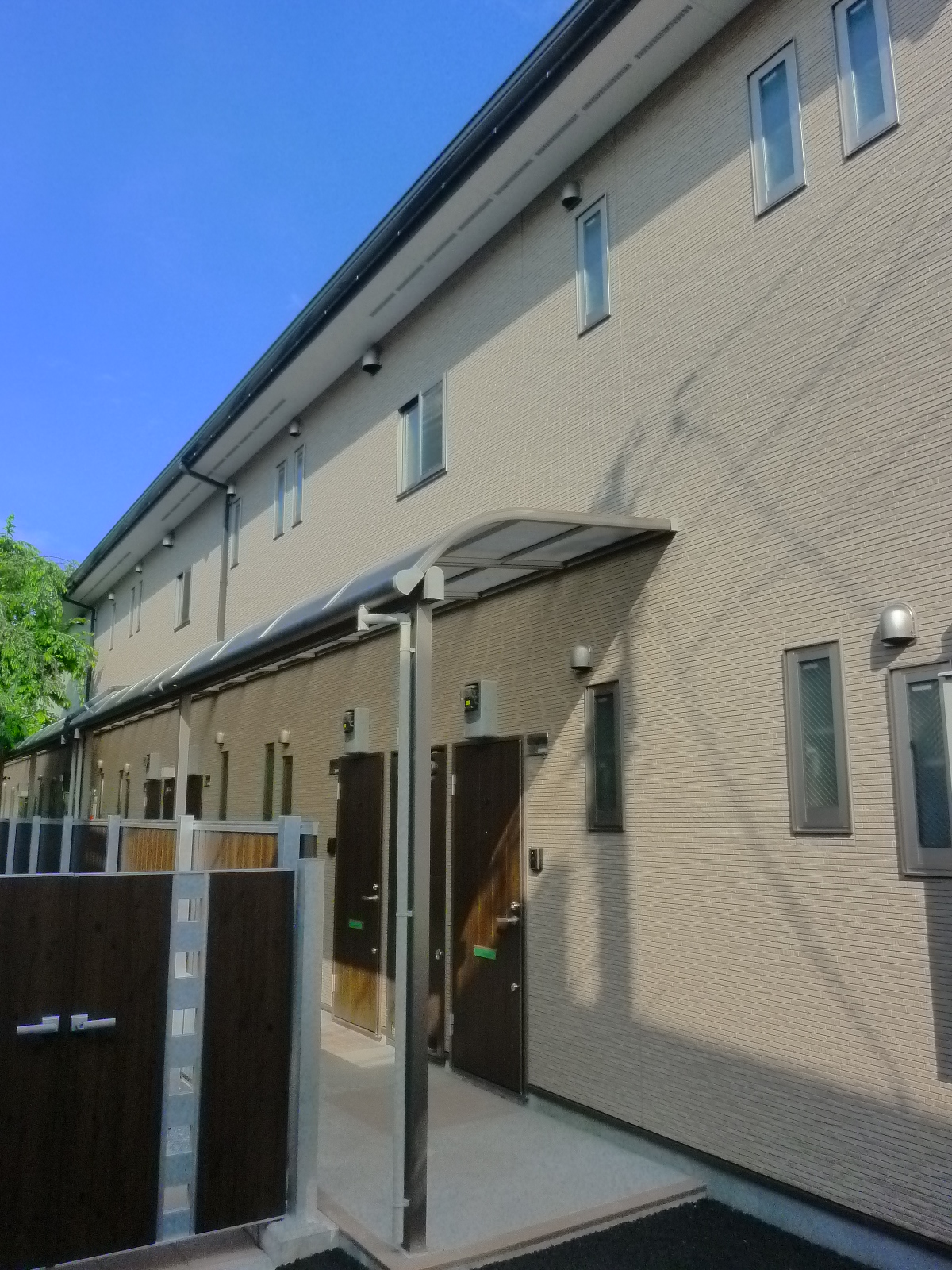 Building appearance. Building back