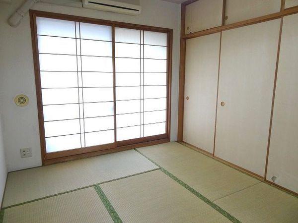 Other room space. This room is blocked by the sliding door rather than a curtain