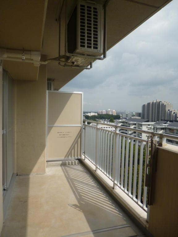 Balcony. Wide balcony