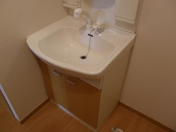 Washroom. Washbasin with shower ☆