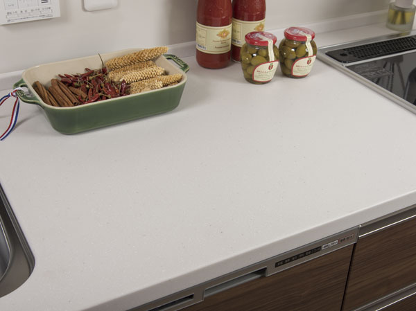 Kitchen.  [Cooking space expansion] Expand the cooking space of the top plate by approach the sink on one side. Also, As an easy-to-use pull-out storage, even during cooking, We have established between the stove and sink. (Same specifications)