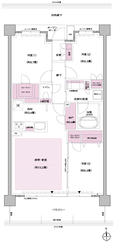 Floor: 3LDK + N + 2WIC, occupied area: 78.47 sq m, Price: TBD