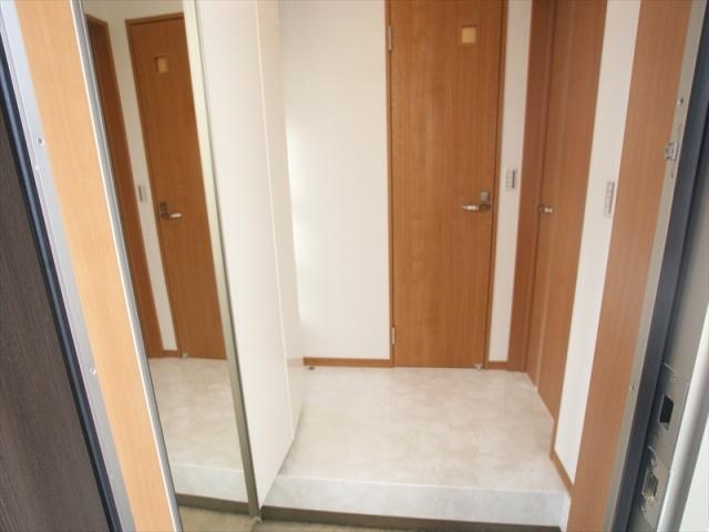 Entrance. Bright entrance of with shoe box