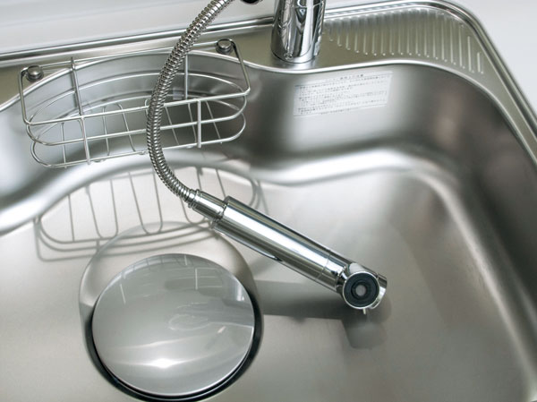 Kitchen.  [Quiet sink and water purifier function shower faucet] By affixing the damping material to sink back, Water and hot water has been reduced by the water wings sound of when you fall into the sink. Also, Adopt a functional shower faucet and drink is delicious water.