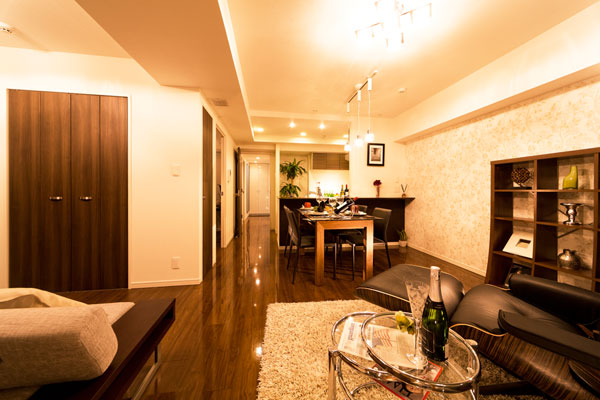 Living.  [living ・ dining ・ kitchen]  ※ In the apartment gallery, living ・ dining ・ Kitchen facilities can be confirmed. (The room is different from the one of this sale)