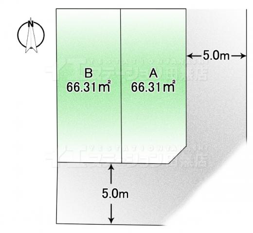 Compartment figure. 39,800,000 yen, 3LDK, Land area 66.49 sq m , Building area 94.56 sq m sectioning view