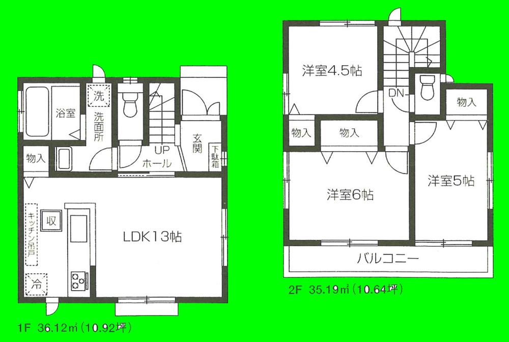Floor plan. (D), Price 37,800,000 yen, 3LDK, Land area 90.32 sq m , Building area 71.31 sq m