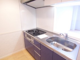 Kitchen.  [Separate reference photograph] 3-neck gas system kitchen (with grill)