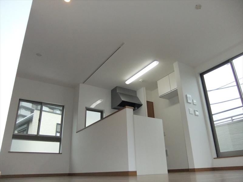 Living. Stylish living and kitchen