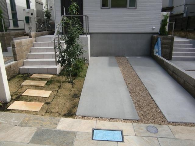 Entrance. Parking and Arukopu. In terms of placing the large car, There is also a bicycle space.
