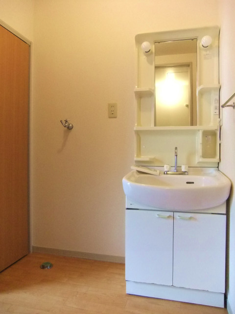 Washroom. There happy independent wash basin