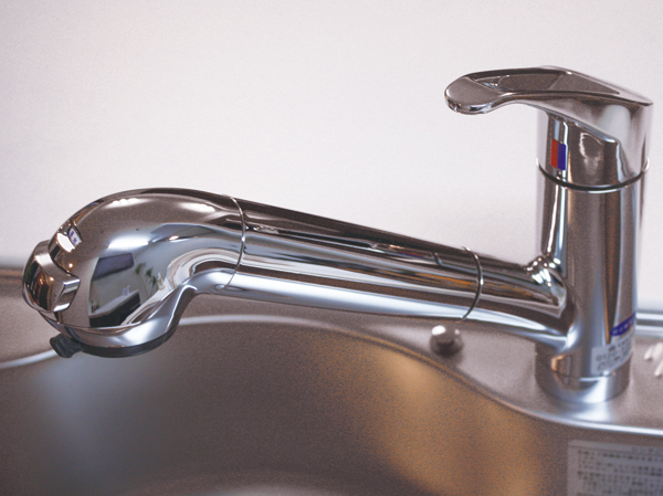 Kitchen.  [Water purifier integrated hand shower faucet] You can use pull out the shower head, Wide sink is also a convenient shower pullout that can happy to cleaning. Also, Even though water purifier built-in, Cartridge replacement is easy with neat slim design.  ※ Cartridge will be sold separately.